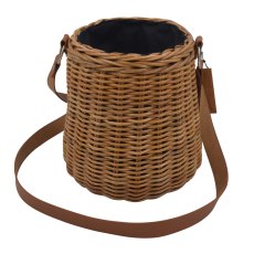 Lows Artisan Weave Asami Bag With Leather Handles