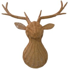 Lows Rattan Deer Head