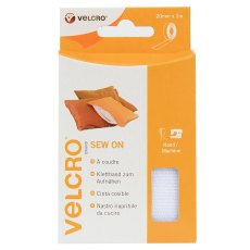 Velcro Hook and Loop Tape Sew-On White