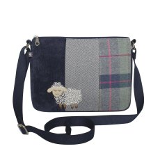 Earth Squared Tweed Applique Messenger Bag Sheep Earth Squared Tweed Applique Messenger Bag Sheep