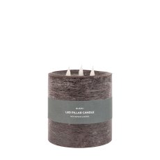 Gallery Direct 3 Wick Mocha LED Candle