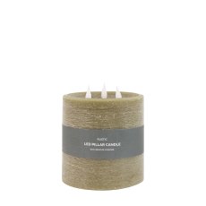 Gallery Direct 3 Wick Olive LED Candle
