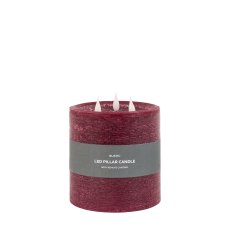 Gallery Direct 3 Wick Oxblood LED Candle Gallery Direct 3 Wick Oxblood LED Candle