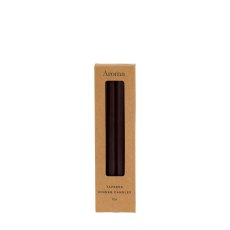 Gallery Direct Tapered Dinner Candles Espresso Set Of 8