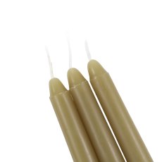 Gallery Direct Tapered Dinner Candles Olive Set Of 8 Gallery Direct Tapered Dinner Candles Olive Set Of 8