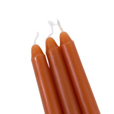 Gallery Direct Tapered Dinner Candles Tan Set Of 8