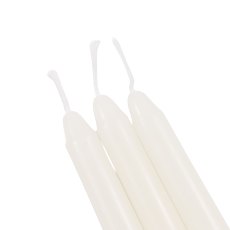 Gallery Direct Tapered Dinner Candles White Set Of 8