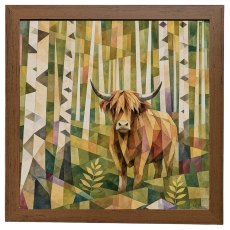 Aquarelle Eric in Birch Forest Art Walnut Frame Aquarelle Eric in Birch Forest Art Walnut Frame