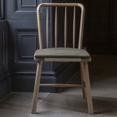 Anderson Grey Oiled Spindle Back Chair Anderson Grey Oiled Spindle Back Chair