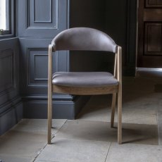 Ossby Chair in Grey Leather Ossby Chair in Grey Leather