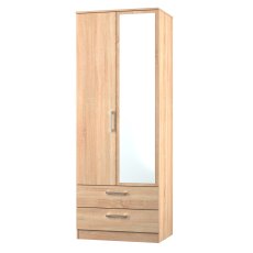 Pax Tall 2 Drawer Mirror Robe Pax Tall 2 Drawer Mirror Robe