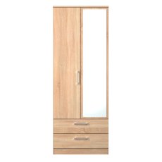 Pax Tall 2 Drawer Mirror Robe Pax Tall 2 Drawer Mirror Robe