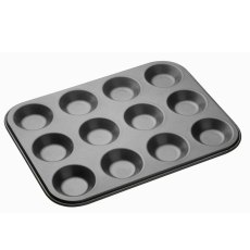Masterclass Non Stick 12 Hole Shallow Pan