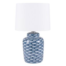 Blue & White Fish Table Lamp Blue & White Fish Table Lamp