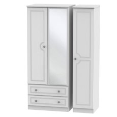 Pembridge Triple 2 Drawer 3 Door Mirrored  Wardrobes Pembridge Triple 2 Drawer 3 Door Mirrored  Wardrobes