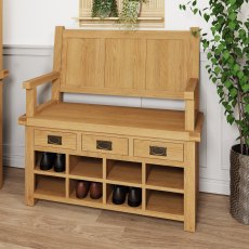 Norfolk Oak Monks Bench Norfolk Oak Monks Bench
