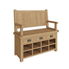 Norfolk Oak Monks Bench