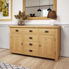 Norfolk Oak 2 Door 6 Drawer Sideboad Norfolk Oak 2 Door 6 Drawer Sideboad