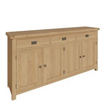 Norfolk Oak 4 Door Sideboard