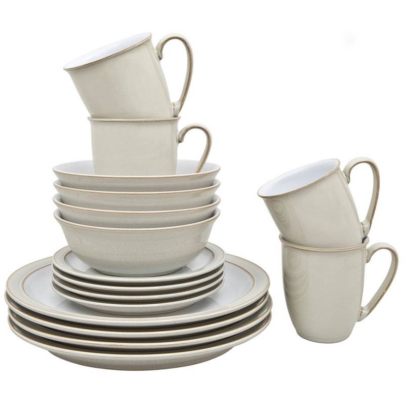 Denby Linen 16 Piece Dinner Set