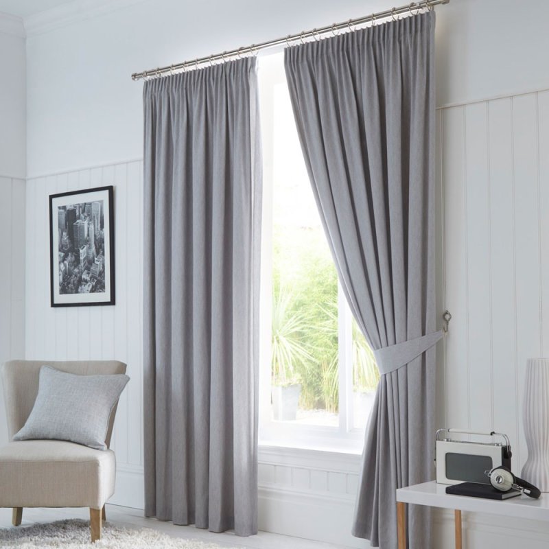 Fusion Dijon Silver Blackout Curtains