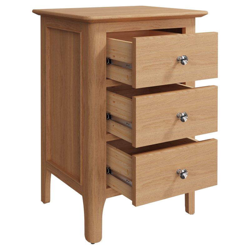 Coastal Large Bedside Cabinet Aldiss Oak Furniture