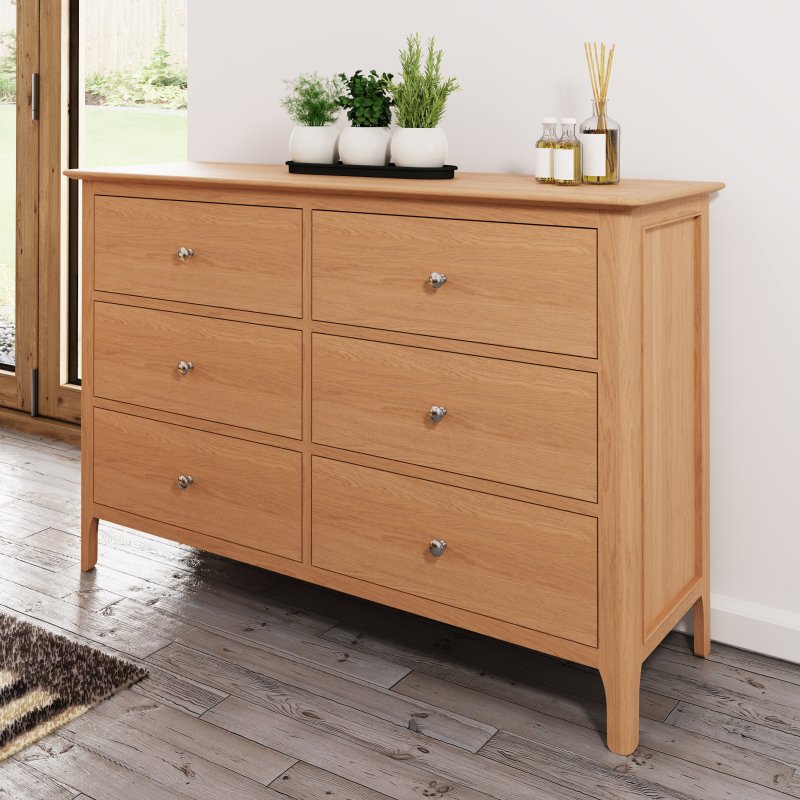 Living spaces 6 discount drawer dresser