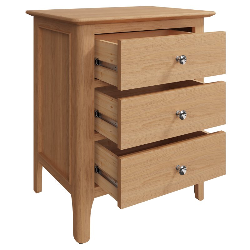 Coastal Extra Large Bedside Cabinet Aldiss Oak Furniture