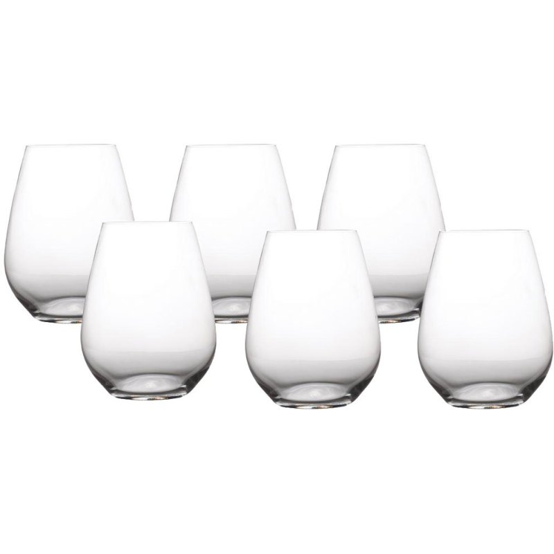 Maxwell Williams Vino Set of 6 Stemless White Wine Glasses