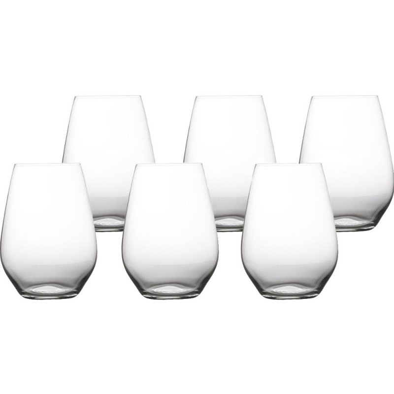 Maxwell Williams Vino Set of 6 Stemless Red Wine Glasses