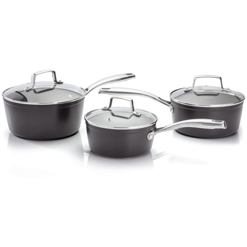 Stellar 3 Piece Rocktanium Saucepan Set