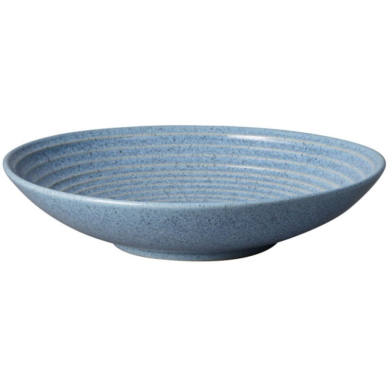 Denby Studio Blue Flint Medium Ridged Bowl