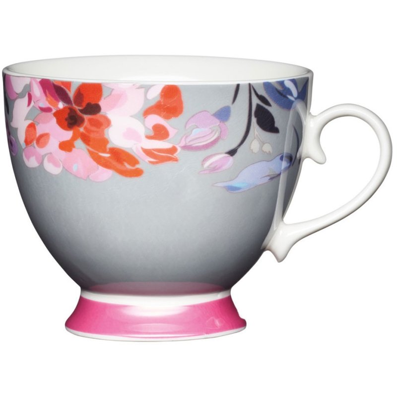 Kitchencraft Floral Border Footed Mug