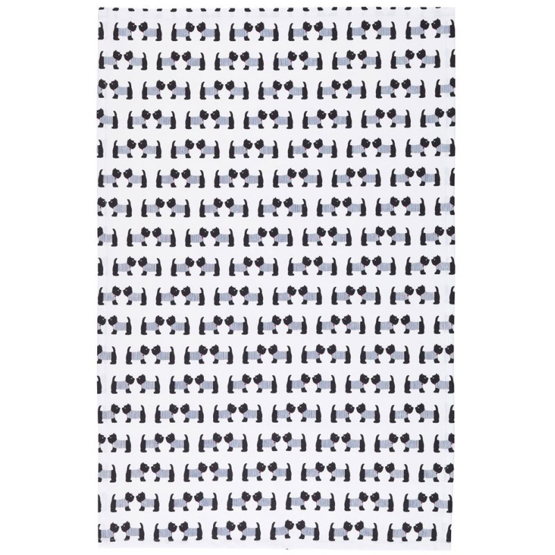 KitchenCraft Westie Tea Towels Pack of 2