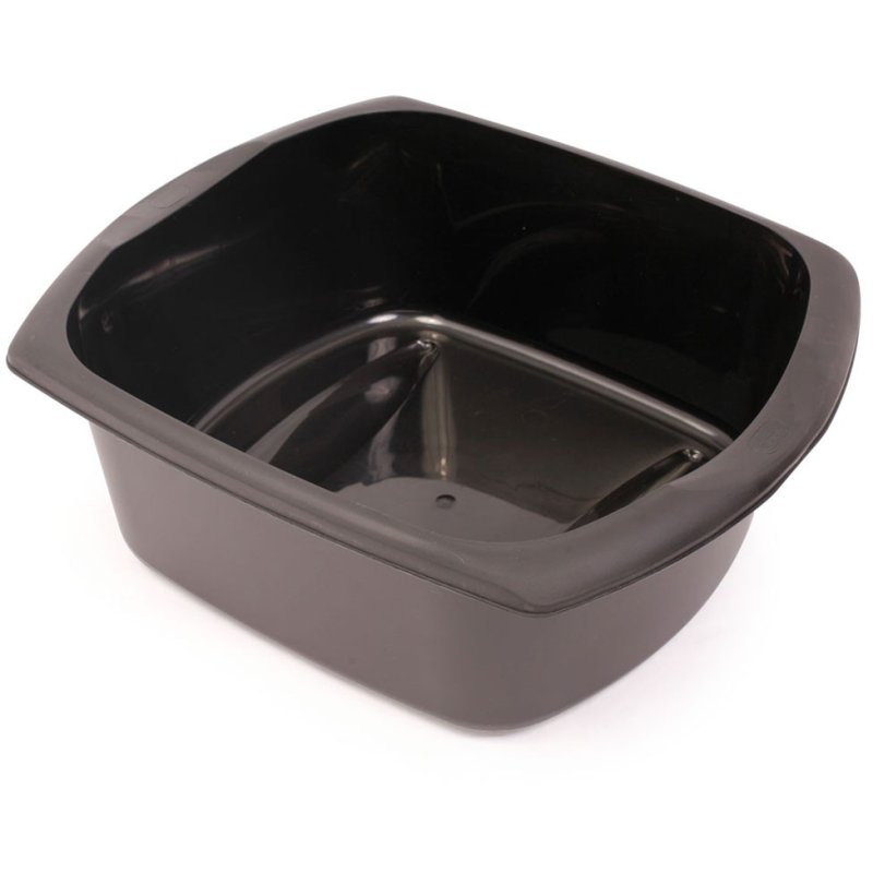 Addis Soft Black 9.5L Rectangular Washing Up Bowl