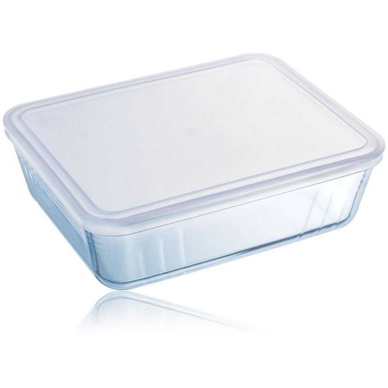 Pyrex 0.8L Rectangular Dish with Lid