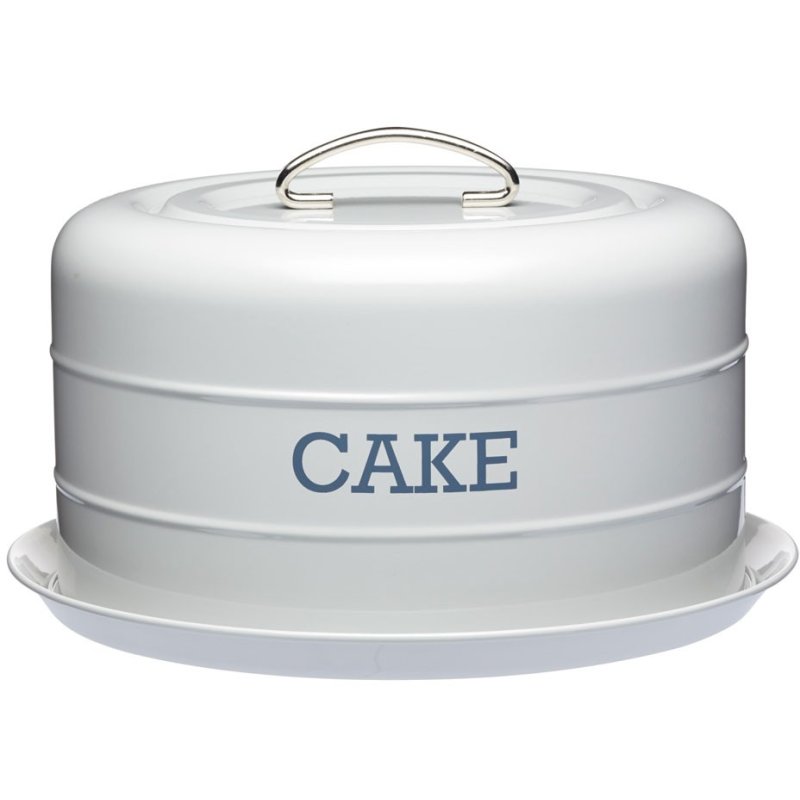 Living Nostalgia Grey Airtight Dome Cake Tin