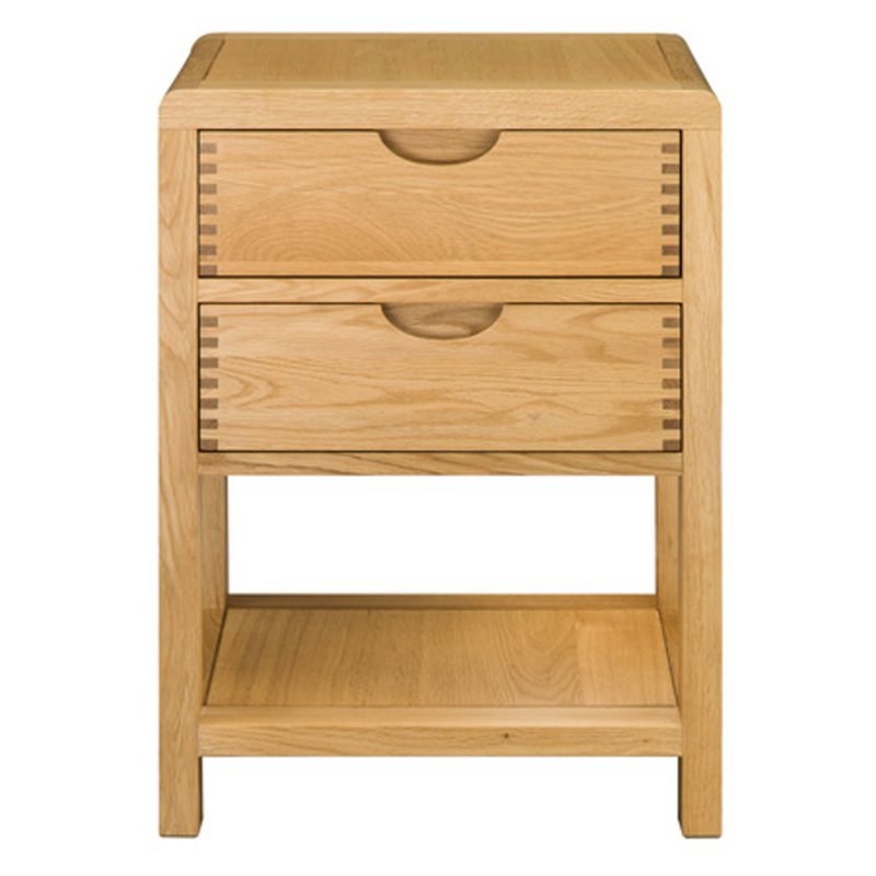 Ercol Bosco 2 Drawer Bedside Cabinet