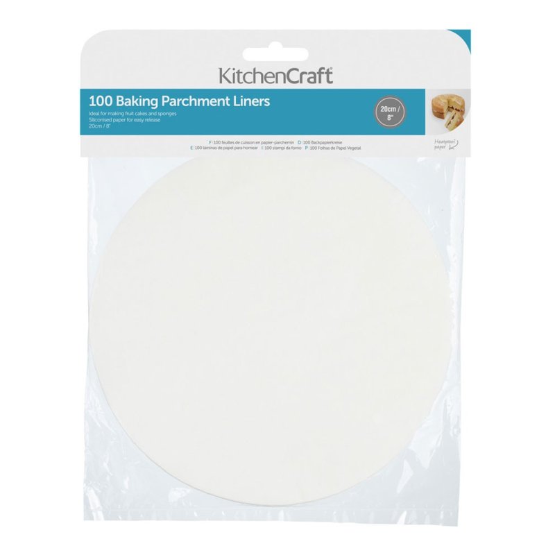 Kitchencraft 8' Round Siliconised Paper