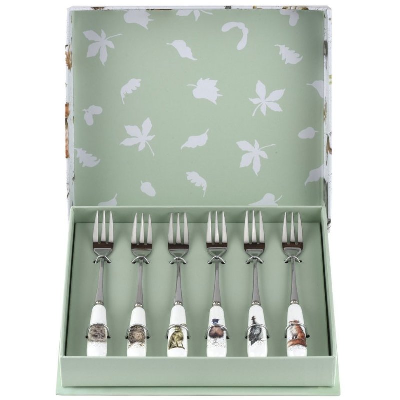 Wrendale Set of 6 Pastry Forks