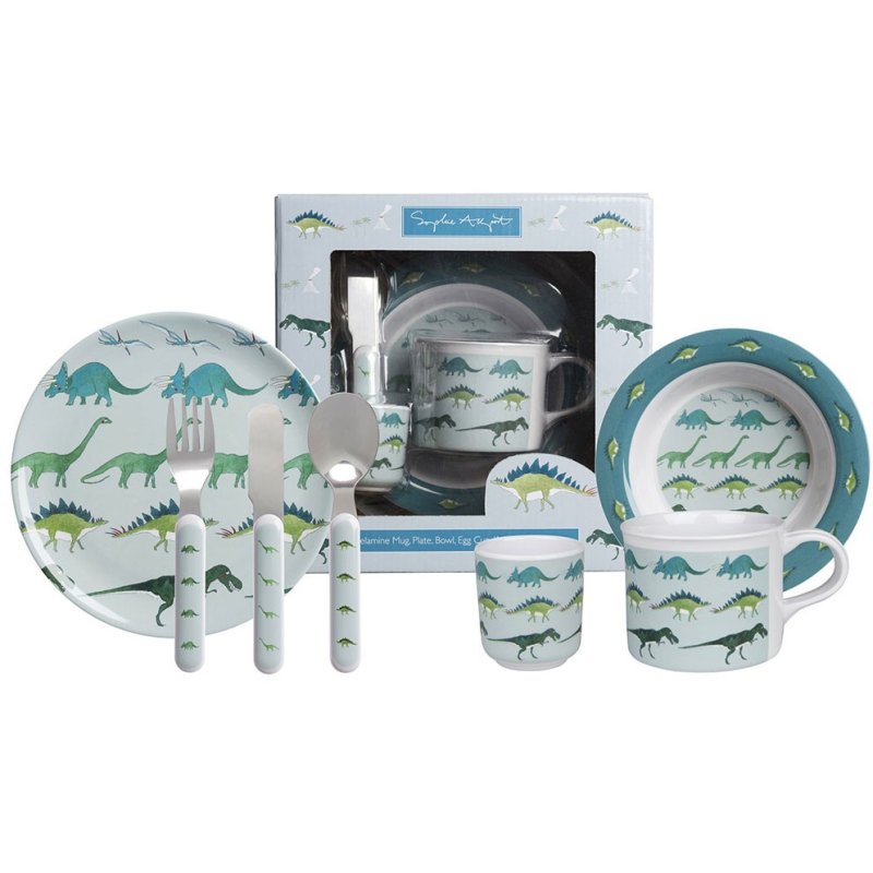 Sophie Allport Dinosaur 7 Piece Melamine Set