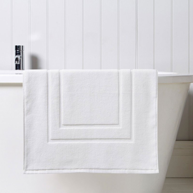 Christy  Brixton White Shower Mat