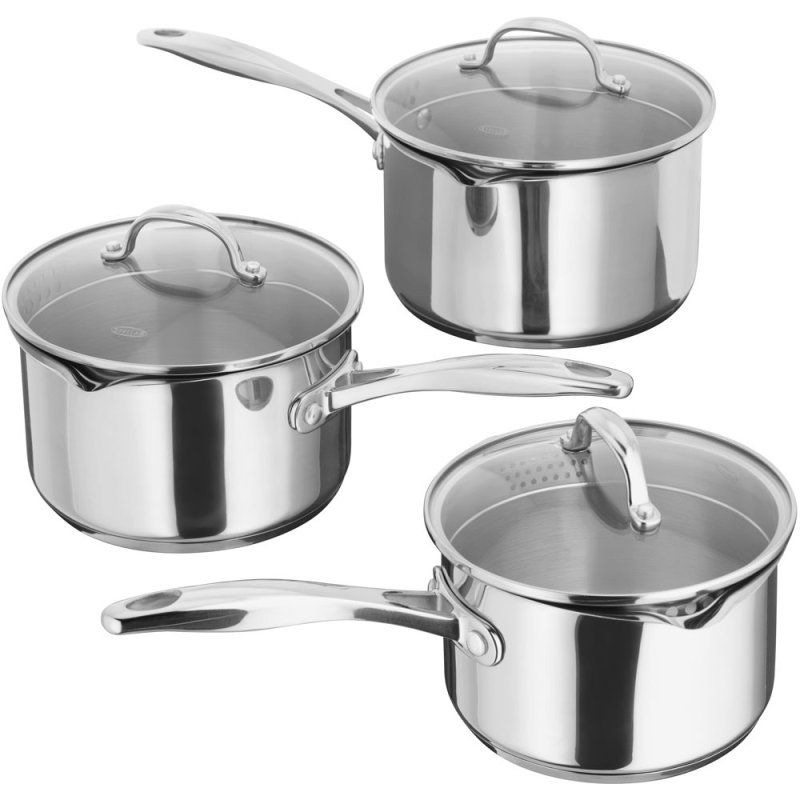 Stellar 7000 Draining 3 Piece Pan Set