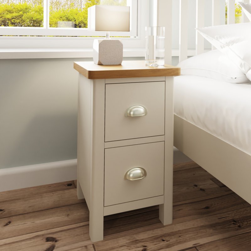 Hastings Small Bedside Cabinet in Stone