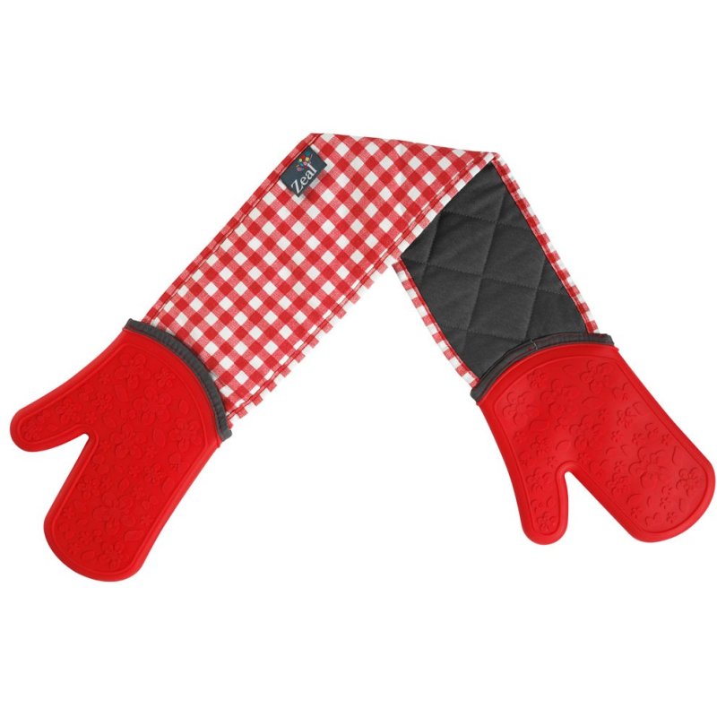 Zeal Silicone Double Oven Glove Gingham