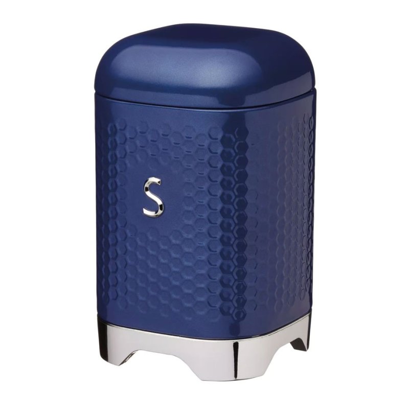 Lovello Textured Blue Sugar Canister