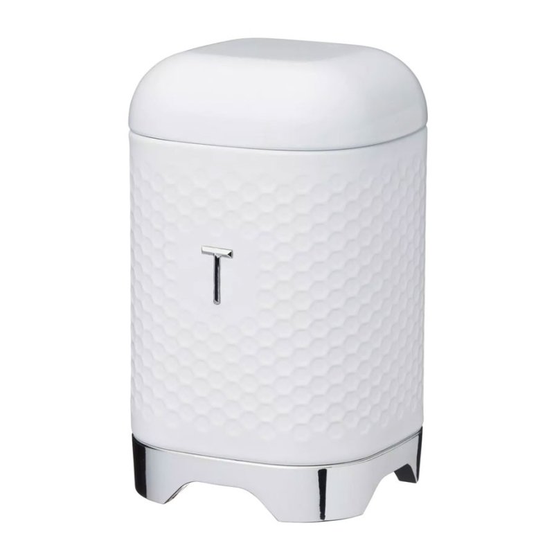 Lovello Textured White Tea Canister