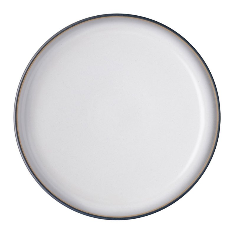 Denby Studio Grey White Coupe Medium Plate