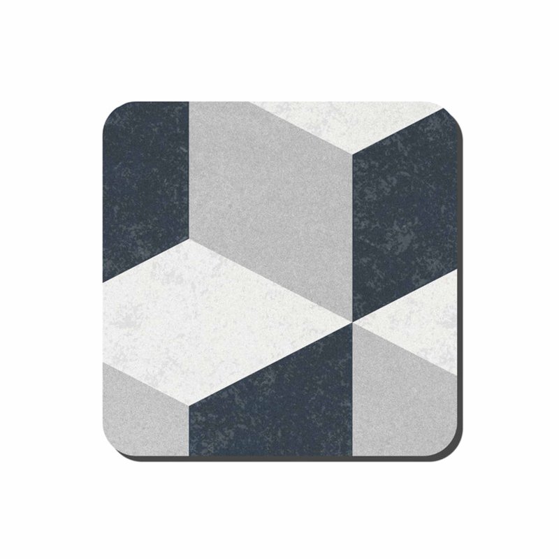 Denby Denby Set of 6 Studio Grey Geometric Square Coasters