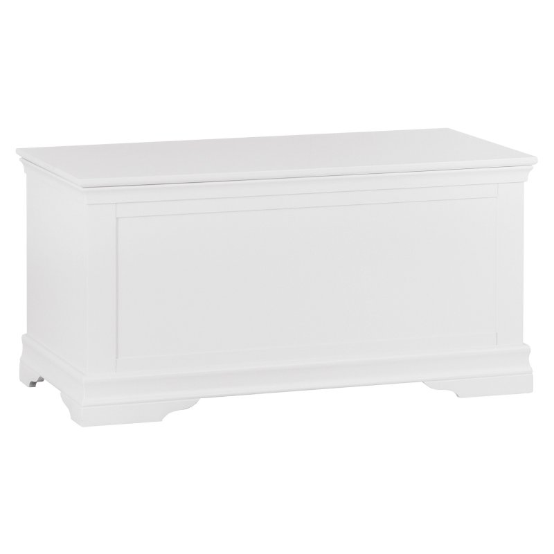 Sorrento White Blanket Box